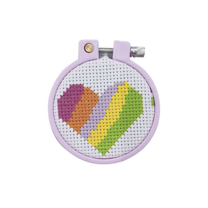 Custom Stamped Cross Stitch Small Embroidery Kids Needlepoint Girls Handmade Cross Stitch Sewing Kit for Beginners