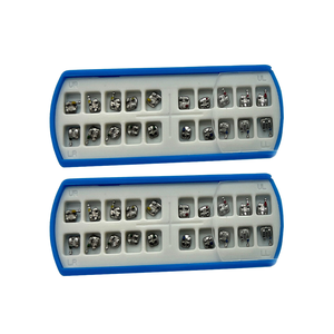 <span class=keywords><strong>Brackets</strong></span> Ortodontici in Metallo Sabbiato Mr.Den Mini Roth/MBT, Slot 0.018/0.022, Forniture Dentali in Scatola - Product Image 1