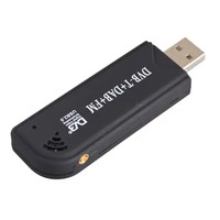Récepteur TV DVB-T noir, radio DAB+ FM avec dongle RTL-SDR, tuner TV numérique USB pour ordinateur portable