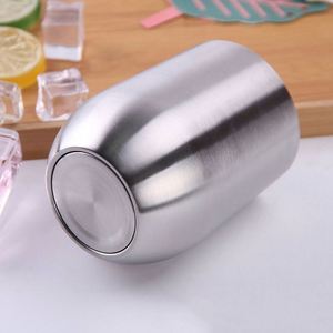 Tasse à café, à vin ou à œufs en acier inoxydable à double paroi 2022 avec couvercle - Product Image 6