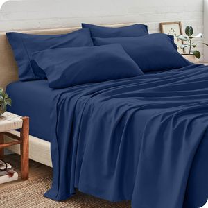 Lenzuolo in microfibra biancheria da letto 1800 contare tasca profonda 4 pezzi letto Hotel Set lenzuolo per Hotel - Product Image 4