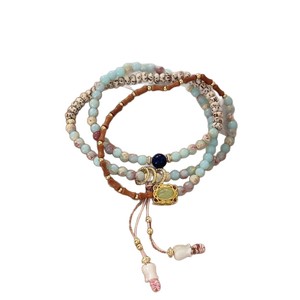 <b>Beaded</b> <b>Bracelets</b> Women Vintage Wood Tassel Multilayer Colorful Handmade Jewelry Fashion Accessory - Product Image 3