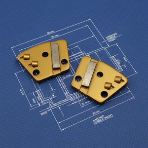 Merrock J016 PCD Schleifscheibe zum Entfernen von Altem Epoxid & Bitumen Wasserdichtem Material - Product Image 1