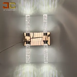 Crystal Led <strong>Wall</strong> Sconce Luxury Bedroom <strong>Wall</strong> Sconce Rose Gold &amp; <strong>Chrome</strong> Modern <strong>Wall</strong> <strong>Light</strong> for Hotel - Product Image 1