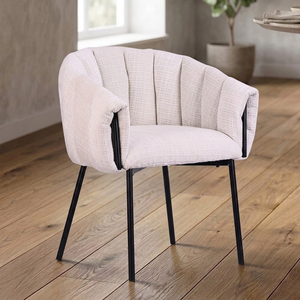 Échantillon Gratuit - Chaises de <span class=keywords><strong>Salle</strong></span> <span class=keywords><strong>à</strong></span> <span class=keywords><strong>Manger</strong></span> en Tissu avec Accoudoirs, Style Nordique Contemporain, Design Minimaliste, Luxe Moderne, Prix Compétitifs - Product Image 1