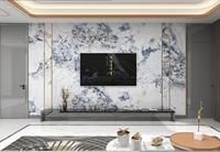 Panneau mural en PVC de style moderne Panneau décoratif résistant au feu et à l'eau Feuille de marbre UV Prix d'usine pour usage domestique Fabriqué
