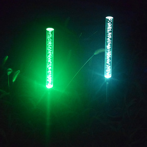 Solar Garden <b>Lights</b> 2.5Cm Acrylic LED Bubble Stake <b>Light</b> Outdoor Water Resistant Portable With Solar <b>Panel</b> - Product Image 1