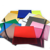 Panneau de miroir en acrylique de taille personnalisée Miroir en plexiglas argenté et doré avec découpe laser couleur Métal et produits métalliques