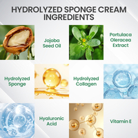 Crème à micro-aiguilles OEM ODM au collagène et à l'acide hyaluronique pour une peau plus lisse, raffermie et apaisée, d'apparence jeune