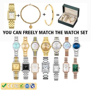 Relojes de Mujer de Lujo, Diseño Personalizado Nuevo y Popular, Relojes de Cuarzo Importados Originales con Movimiento de Cuarzo, Dorados, de Moda Sencilla - Product Image 2