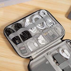 Compact Portable monocouche chargeur étui pochette <span class=keywords><strong>voyage</strong></span> câble Tech pochette électronique organisateur sac pour chargeur écouteur souris - Product Image 5