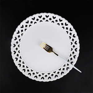 Assiettes rondes en porcelaine <span class=keywords><strong>blanche</strong></span> creuses pour gâteaux, steaks et dîners, vente en gros, pour la décoration de la maison et des restaurants - Product Image 2