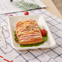 Warmpack Plateau et Assiette en Bagasse Écologiques Compostables Jetables Qualité Alimentaire pour Traiteur et Plats à Emporter Vente en Gros