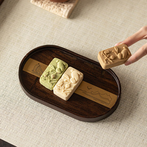 Retro solid wood teapot stand, <b>tea</b> <b>tray</b>, Zen-inspired small <b>tea</b> table, small minimalist <b>tea</b> <b>tray</b>, <b>tea</b> sea, <b>tea</b> <b>tray</b> - Product Image 3