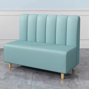 Wholesale Modern bar Restaurant Furniture Sets Cafe Fast Food Booth Seating Sofa Golden Metal <b>Dining</b> Tables and <b>Chairs</b> Set - Product Image 5