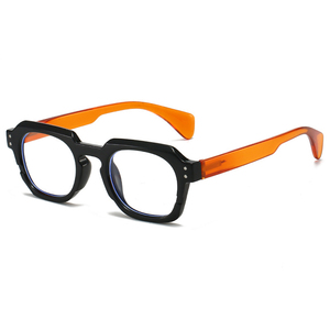 Lunettes de lecture optiques carrées bicolores épaisses en PC, anti-fatigue, grossissantes, pour presbytes, marque privée - Product Image 4