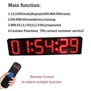 Reloj Cronómetro Electrónico LED GANXIN GS6T-8R con Pantalla Grande de 8 Pulgadas para Carreras, Cronómetro Digital con <span class=keywords><strong>Cuenta</strong></span> <span class=keywords><strong>Regresiva</strong></span> para Exteriores, Temporizador para Maratón - Product Image 3