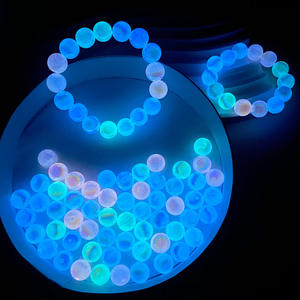 Mabei 12mm Luminous Fine Sparkling DIY Mobile Phone Chain Keychain Material New Accessory Jewelry <b>Crystal</b> <b>Lampwork</b> <b>Glass</b> <b>Beads</b> - Product Image 3