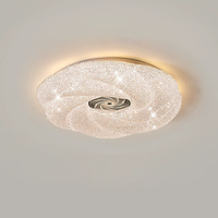 Vente en gros de luminaires de plafond LED ronds en acrylique, style moderne, pour la décoration intérieure, avec motif floral, pour la maison