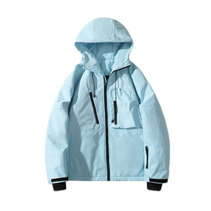 Hot Sale Outdoor Unisex Outdoor Ski Jacket Windproof Breathable Hoodie Warm Waterproof Ski Snowboard Jacket