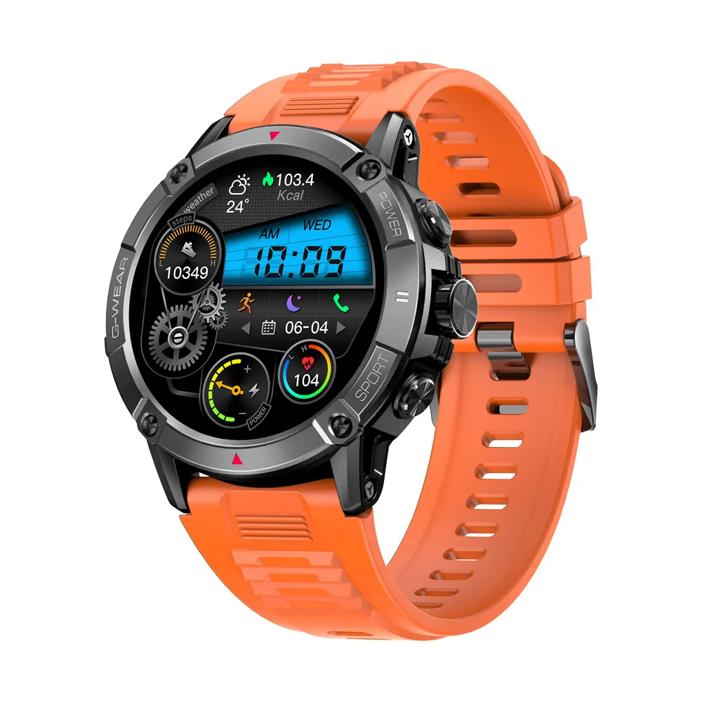 NX8 1.52" sport outdoor Fashion Smart Watch for ip68 Bt calling heart rate detection android reloj smart watch