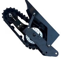 Yüksek Performanslı DIY 48V 800W Elektrikli Scooter Kar Pisti Arka Motor Dönüşüm Kiti Ön Kayak Kızak Değiştirme Montajı