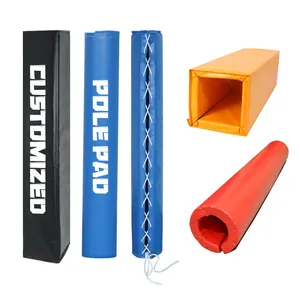 Mật độ cao bọt PVC đệm cột bảo vệ phòng tập thể dục kho bóng bầu dục biểu tượng tùy chỉnh tầng hầm hỗ trợ cực đệm