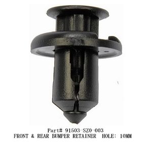 Clip de fixation de pare-chocs en plastique de haute qualité KL 91503 SZ3 003, trou de 10 mm, neuf, pour capot moteur, garde-boue, calandre, compatible Acura, pour remplacement 6 - Product Image 2