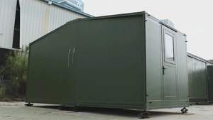 Casas móviles <span class=keywords><strong>de</strong></span> acero personalizadas <span class=keywords><strong>de</strong></span> 20 y 40 pies, casas prefabricadas plegables extendidas, cuarteles <span class=keywords><strong>de</strong></span> campo antiterremotos y hospitales móviles - Product Image 3