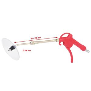 KS TOOLS Pistolet de soufflage pneumatique télescopique avec bouclier de protection 90-190mm - Product Image 4