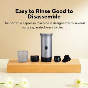 Máquina de café espresso portátil recargable con calentamiento automático para viajes, compatible con bolsa, venta al por mayor - Product Image 5
