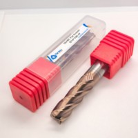Fraise à queue plate en carbure monobloc CNC 4 dents HRC55 HRC65 1-20MM 55 degrés avec rayon d'angle
