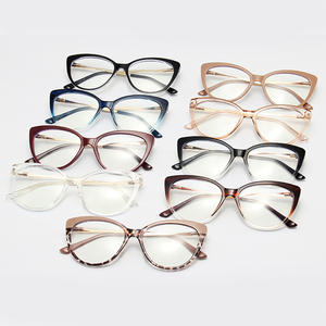 Occhiali <span class=keywords><strong>da</strong></span> vista con montatura Cat Eye in TR90, colore sfumato, logo personalizzato, anti luce blu, montature ottiche. - Product Image 6