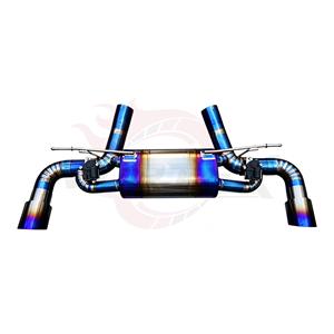 ท่อไอเสียแบบ Catback รุ่น Vortex Titanium Blue Valved สำหรับรถยนต์ Toyota Supra A90 3.0T พร้อมท่อเก็บเสียงตรงกลางแบบ Transverse และชุดปลายท่อคู่แบบ Burnt Tips - Product Image 6