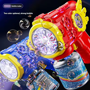 Pistolet à bulles électrique à 12 trous, machine à bulles automatique, jouet d'été pour enfants en plein air, pistolet à bulles en plastique PP pour enfants - Product Image 6