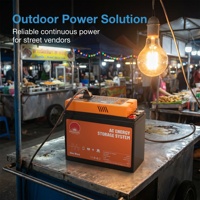 Unidad Inversora AGM de 12V 35Ah, Sistema de Alimentación Ininterrumpida (UPS) para el Hogar y Exteriores, Libre de Mantenimiento