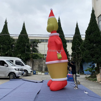 Décorations de Noël gonflables géantes sur pied, sur mesure, pour l'extérieur, ornements de Noël, Grinch gonflable