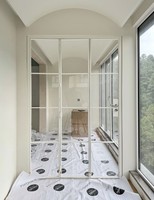 Fabricant de portes pliantes en acier sur mesure, fenêtres à triple vitrage ignifugées, style moderne minimaliste, cadre fin français, extérieur
