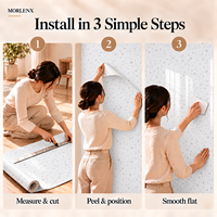 Papier peint vinyle auto-adhésif MORLENX effet terrazzo, blanc, texture marbre, autocollant mural en PVC, imperméable, résistant aux plis, pour cuisine