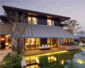 Auvent de terrasse motorisé en aluminium pour l'extérieur, contrôle manuel, auvent rétractable à cassette complète, auvent rétractable à vendre - Product Image 5