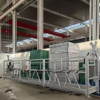 Plateforme suspendue galvanisée en poudre anti-corrosion pour travaux de construction urbaine