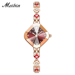 นาฬิกาควอตซ์สำหรับสุภาพสตรีชุดเพชรที่ทันสมัยพร้อมสร้อยข้อมือกันน้ำ - Product Image 2