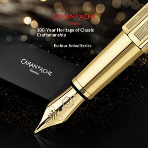 Série <span class=keywords><strong>Caran</strong></span> DAche Jinhui importée, <span class=keywords><strong>stylo</strong></span> signature haut de gamme exquis <span class=keywords><strong>plaqué</strong></span> <span class=keywords><strong>or</strong></span> palladium pour hommes/femmes - Product Image 2
