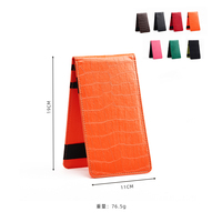 Porta Scorecard da Golf in Pelle PU Verde e Nero, Custodia per Libro dei Metri, Accessori Golf Personalizzati in Stile Coccodrillo