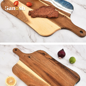 Sanosh bền keo gỗ thớt nhựa Epoxy phục vụ bảng cho nhà bếp thân thiện với môi pho mát charcuterie bít tết Hội Đồng Quản Trị - Product Image 4