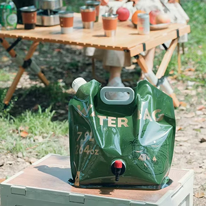 Cấp thực phẩm nước Jug 2 gallon ráp nước <span class=keywords><strong>container</strong></span> với cái vòi nước cho cắm trại nước giải khát gấp nước lưu trữ túi - Product Image 5