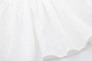 Camisa de Encaje Blanco Puro con Volantes para Niñas, Modelos de Primavera, Boutique de Encaje, Compras en Línea en India - Product Image 4