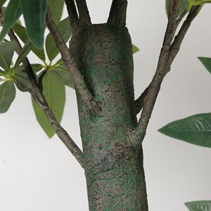 Plante artificielle en plastique Pachira Aquatica en pot, pour décoration extérieure, intérieure, bureau, jardin, maison, faux arbres, plantes artificielles - Product Image 4