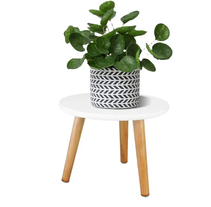 Metà del secolo moderna pianta interna Stand alto tavolo di legno con Design bohémien piccolo tavolino per vasi di fiori