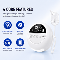 Aspirateur nasal électrique pour bébé sans BPA, débit rapide, logo personnalisé, marque privée, nettoyeur de nez pour nourrissons, usine professionnelle OEM ODM